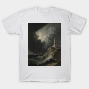 Lighthouse In A Storm T-Shirt